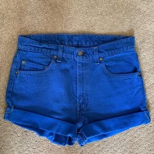 Vintage dyed Levis shorts